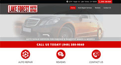 Desktop Screenshot of lakeforestautorepairshop.com