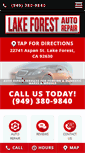 Mobile Screenshot of lakeforestautorepairshop.com